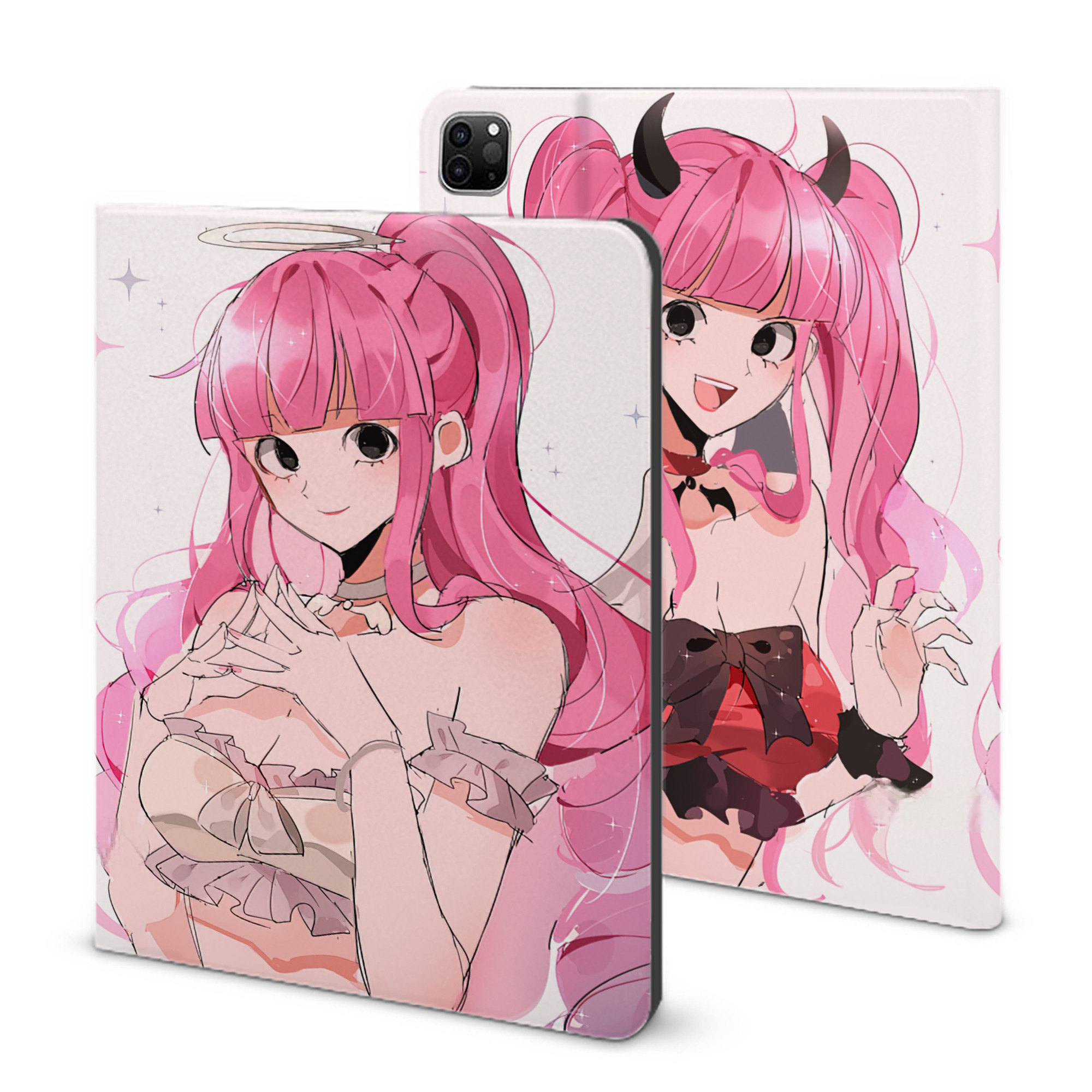 ワンピース ONE PIECE IPad ケース ブック型 PUレザー TPU 耐衝撃 軽量 薄型 ペン収納なし 全面保護 IPad 各モデル対応